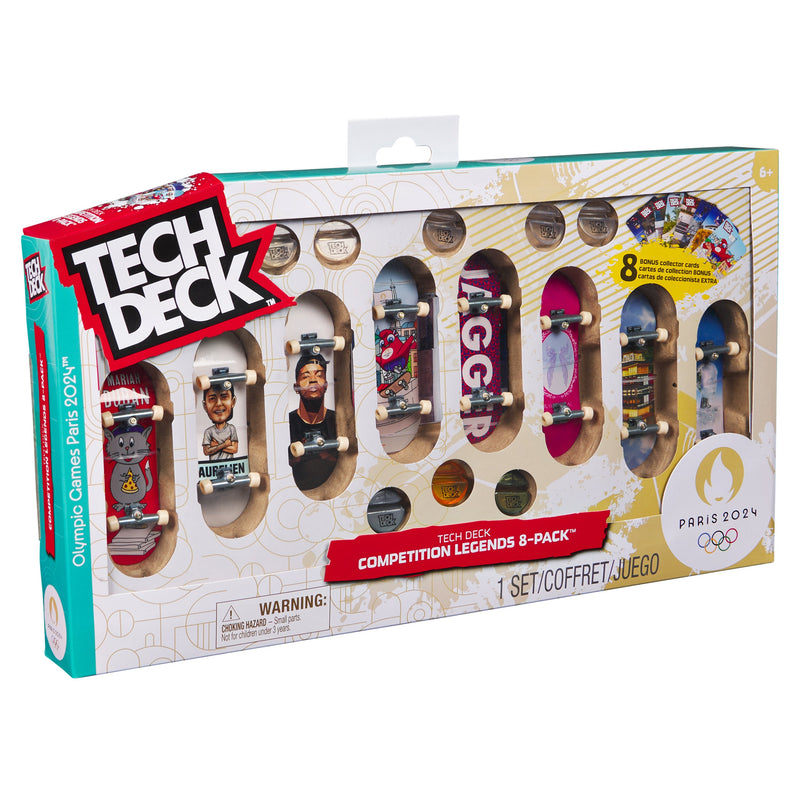 Tech Deck, Competition Legends Olympic Games Paris 2024 Fingerboard 8-Pack